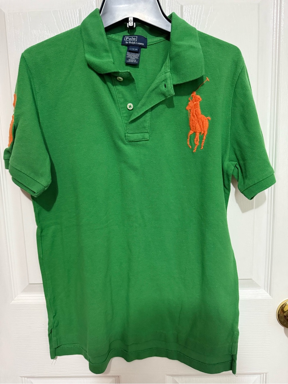 Polo by Ralph Lauren Green Polo with Orange Pony